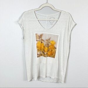 LUCKY BRAND Floral Graphic Tee Size Small